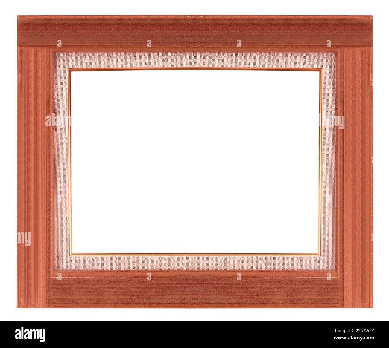 cornice isolata su sfondo bianco. telaio isolato Foto Stock