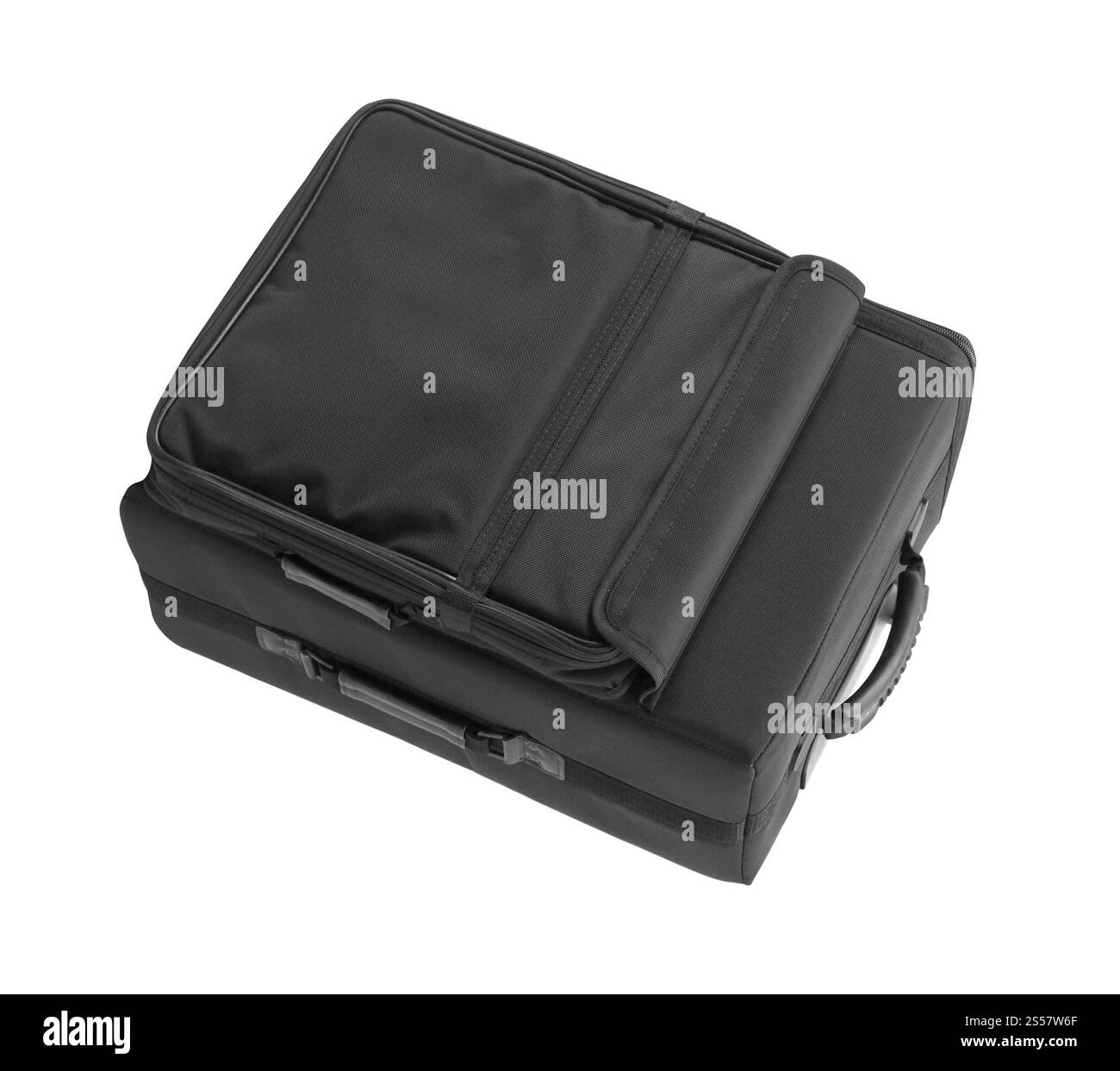 Borsa da viaggio isolata su sfondo bianco. Borsa da viaggio isolata Foto Stock