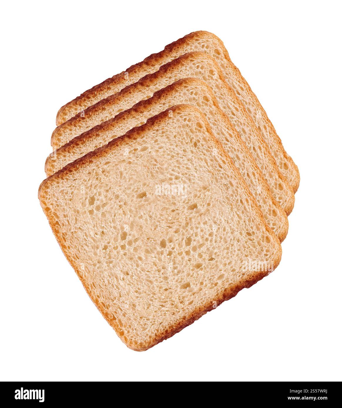 Pane fresco e gustoso isolato su sfondo bianco. Pane fresco e gustoso isolato Foto Stock