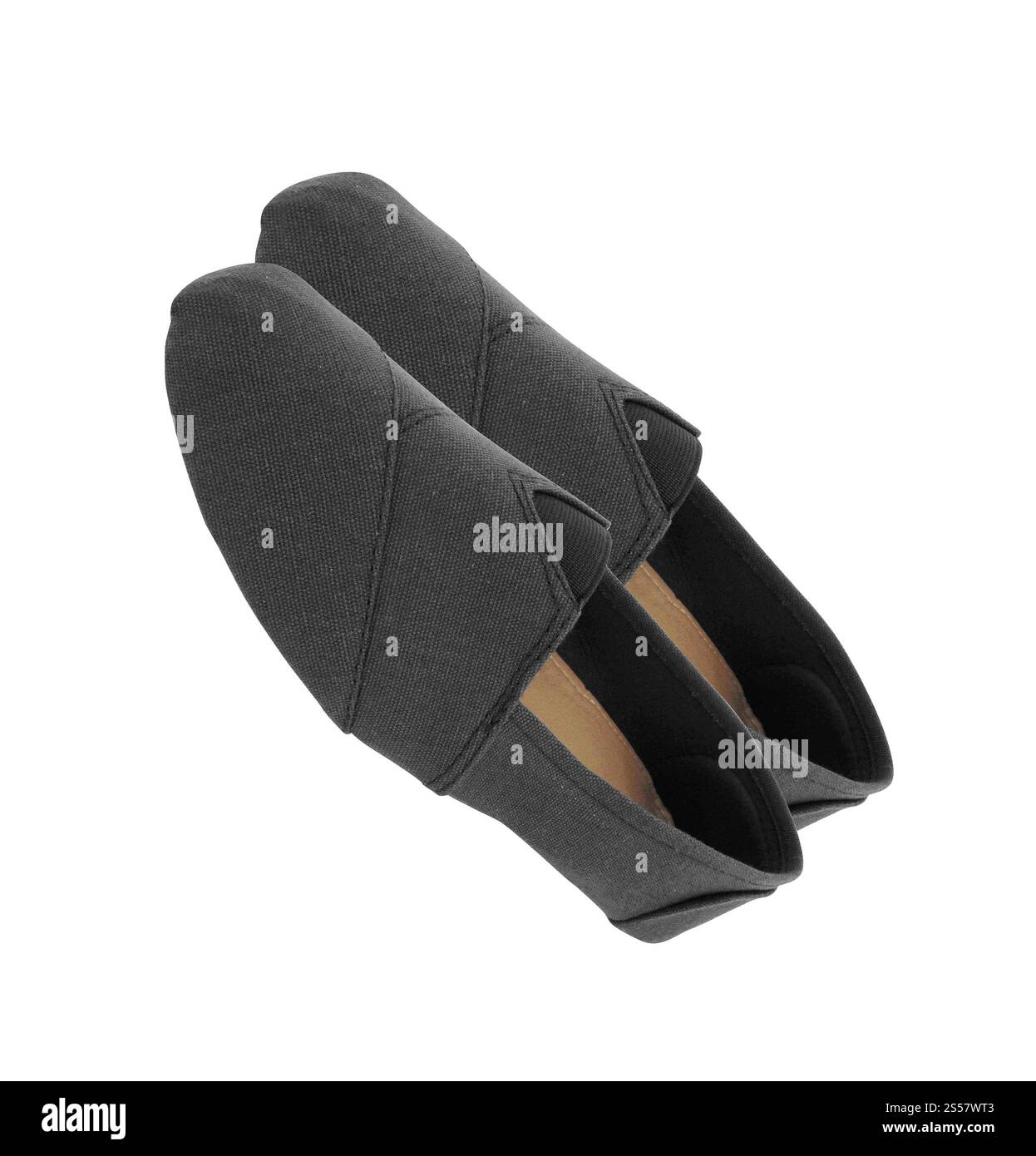 Coppia di mocassini isolati su bianco Foto Stock