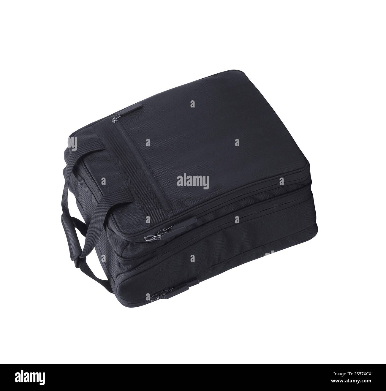 Borsa da viaggio isolata su sfondo bianco Foto Stock