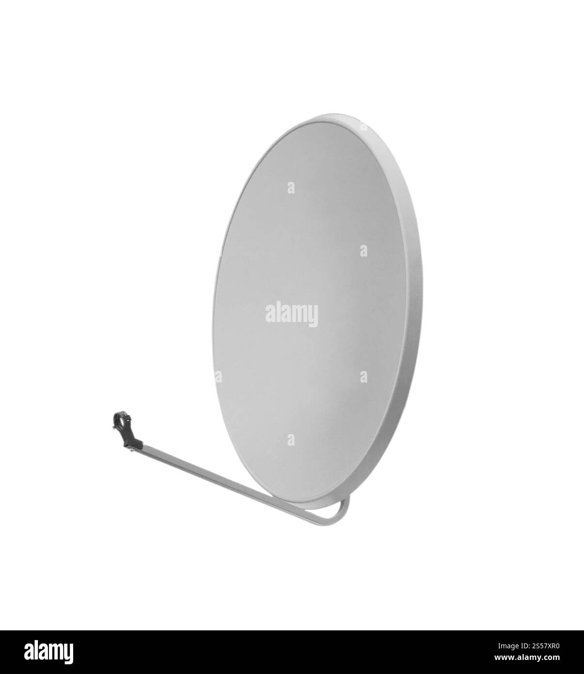 Piastra in satelite isolata su sfondo bianco Foto Stock