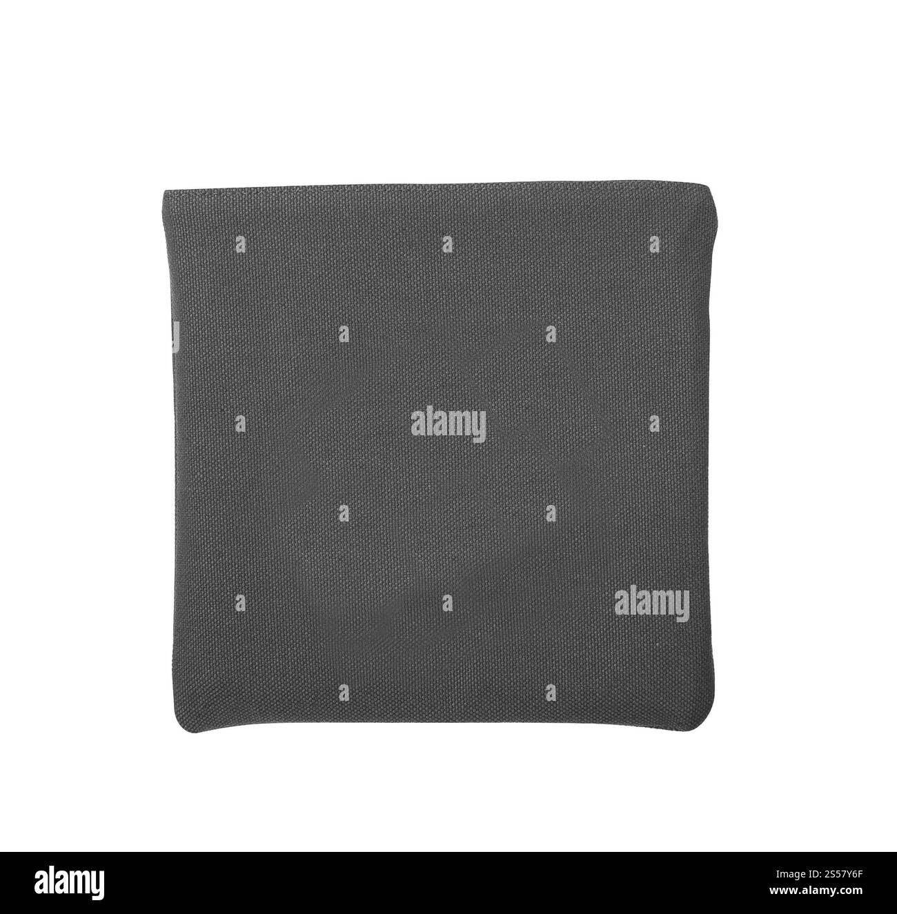 Borsa nera isolato su bianco Foto Stock