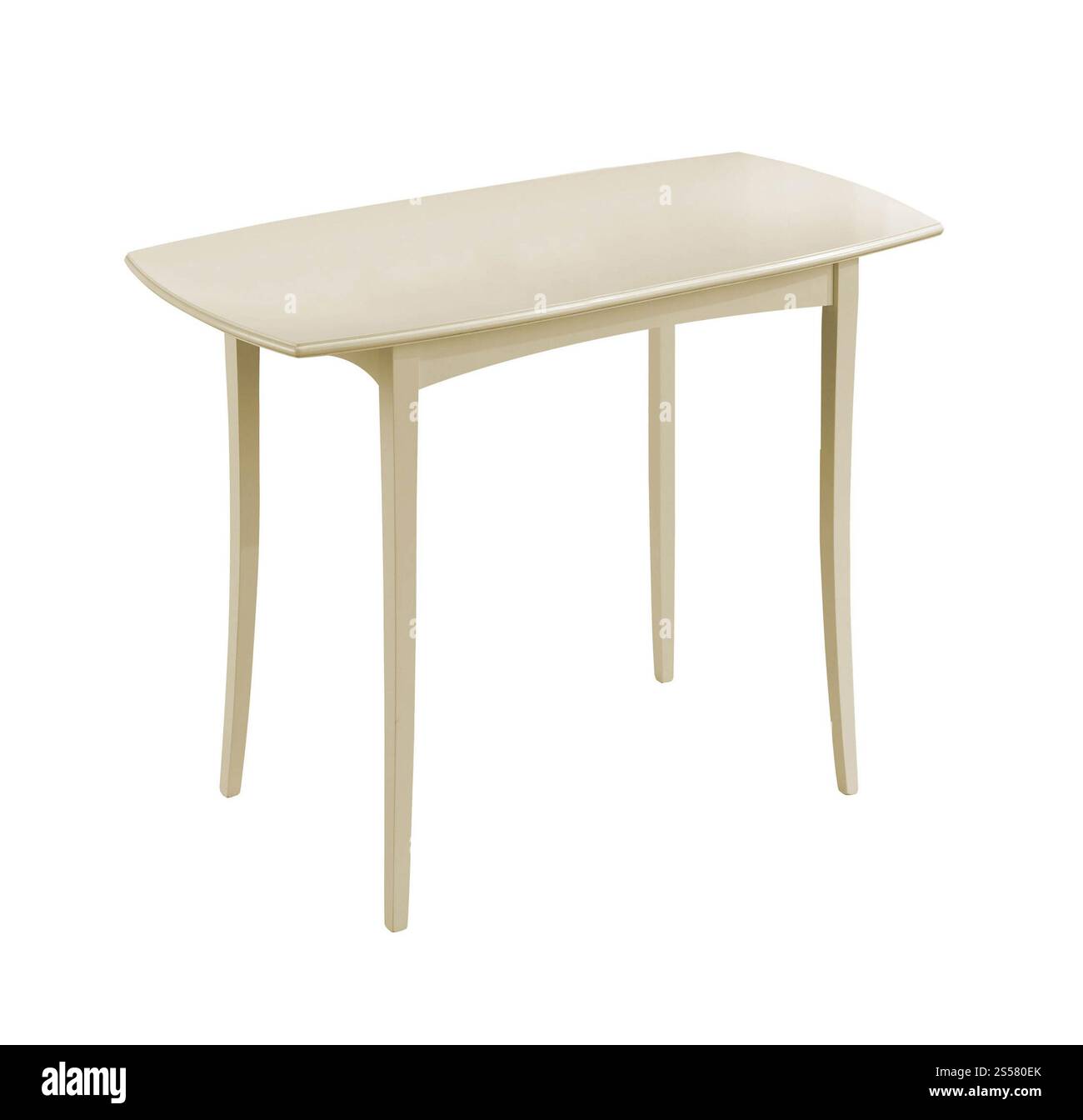 Elegante tavolino da caffè isolato sul bianco. Elegante tavolino da caffè Foto Stock