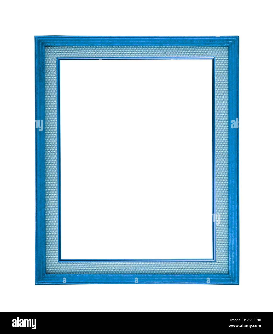 cornice vintage isolata su bianco Foto Stock