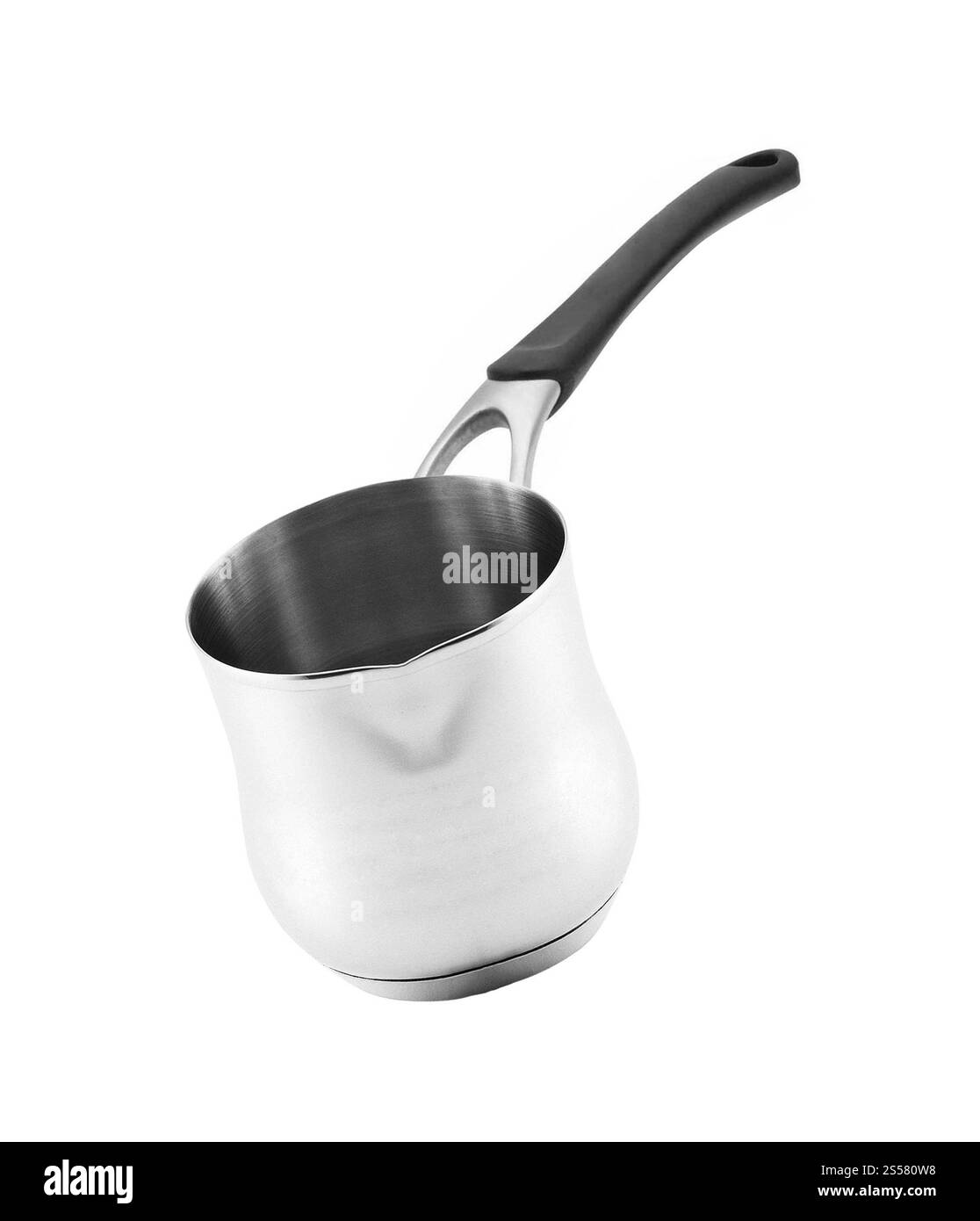 Pentola turca per preparare il caffè in modo isolato Foto Stock