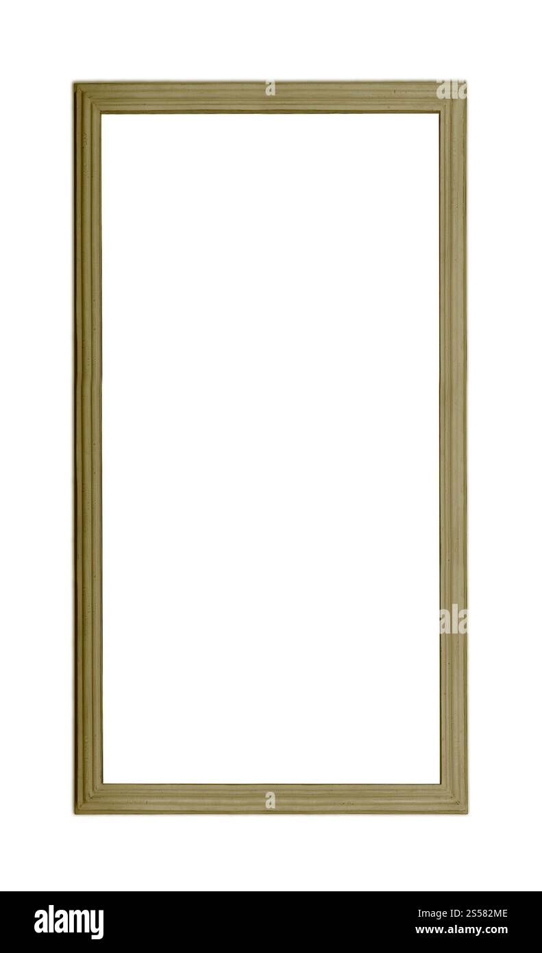 Cornice isolata su sfondo bianco. Telaio isolato Foto Stock