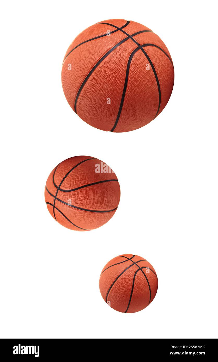 Sfera isolata su sfondo bianco. Sfere isolate Foto Stock