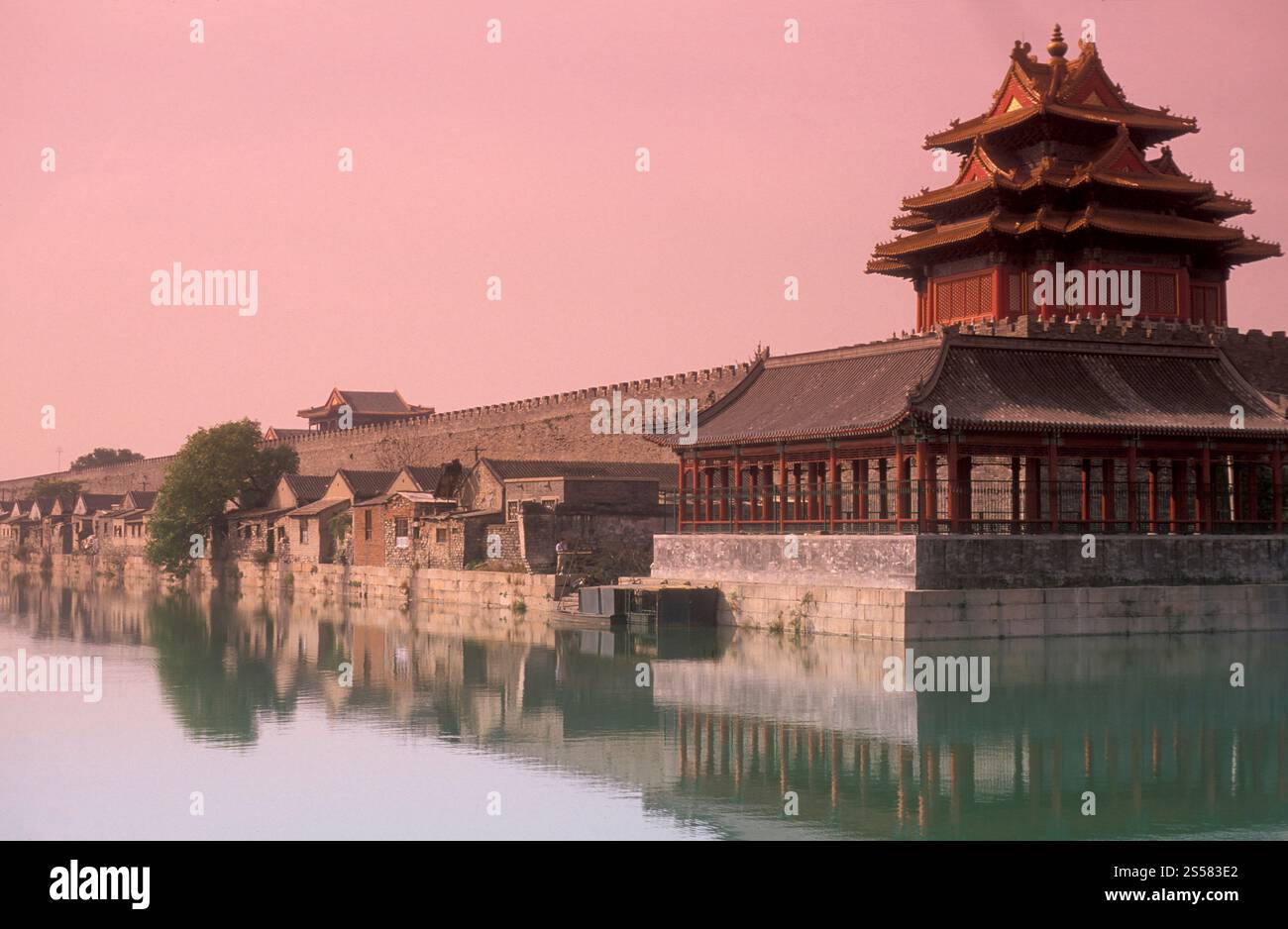 Gli edifici del Palazzo Imperiale all'interno della città Proibita e del Palazzo Imperiale in Piazza Tiananmen a Pechino in Cina. Cina, Foto Stock