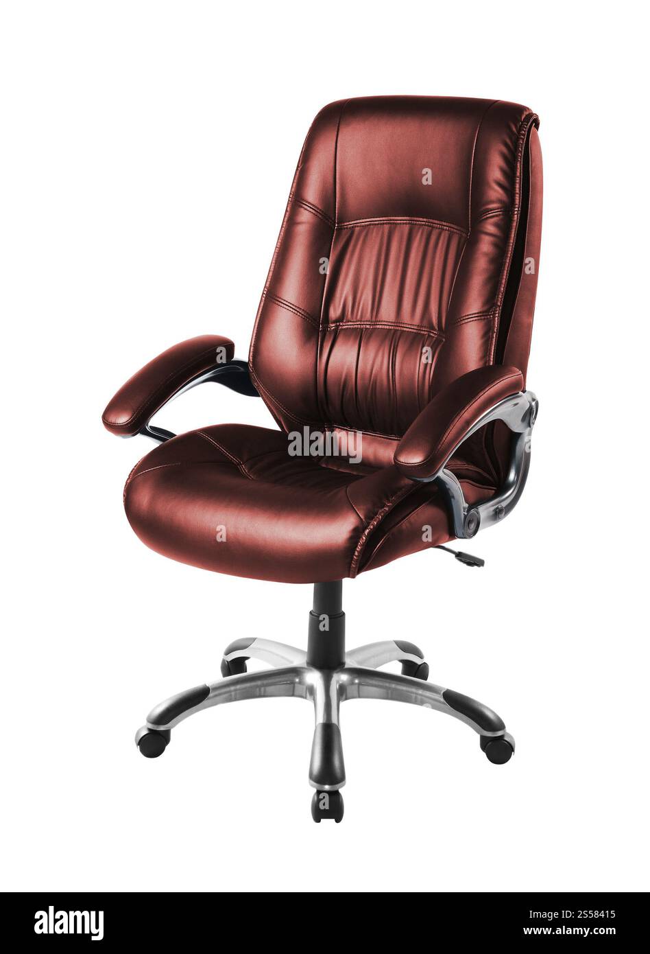 sedia da ufficio abbassata Foto Stock