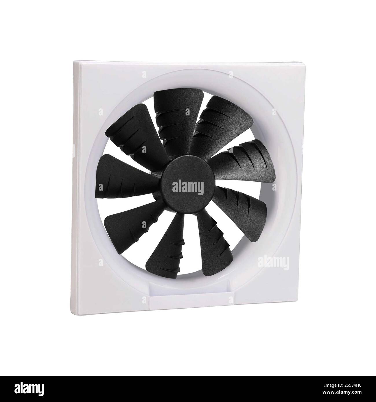 Close-up shot di computer CPU COOLER isolato su uno sfondo bianco Foto Stock