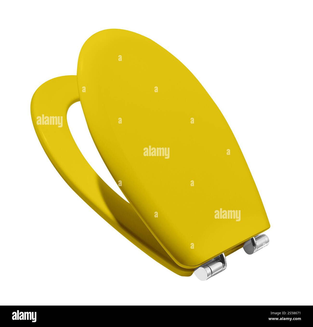 seduta del wc isolata su sfondo bianco Foto Stock