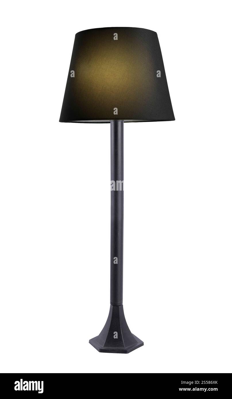 Lampada da tavolo isolato su bianco Foto Stock