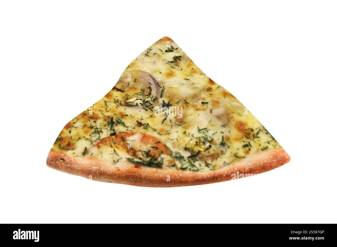 Deliziosa fetta di pizza italiana Foto Stock