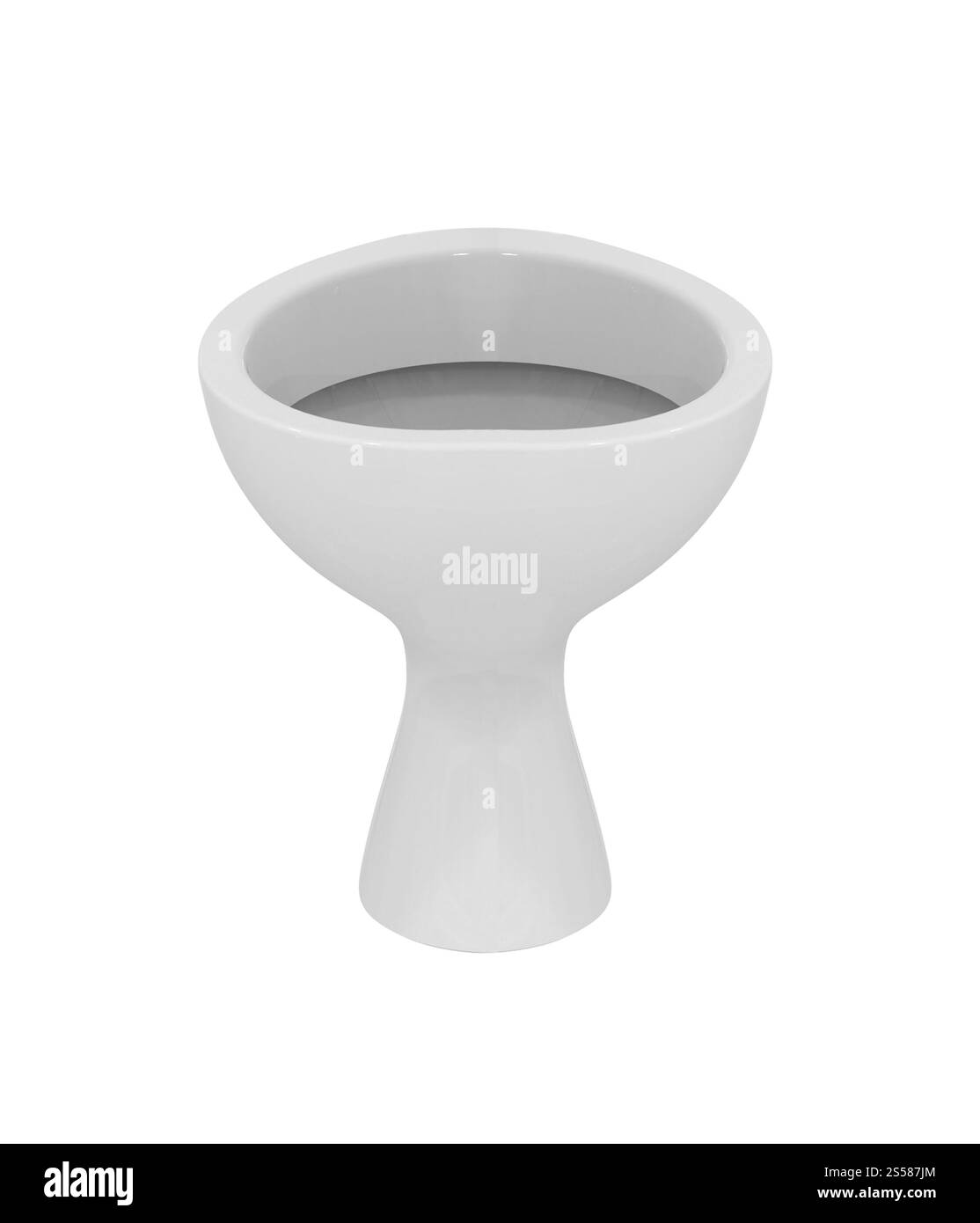 portuovo bianco isolato su bianco Foto Stock