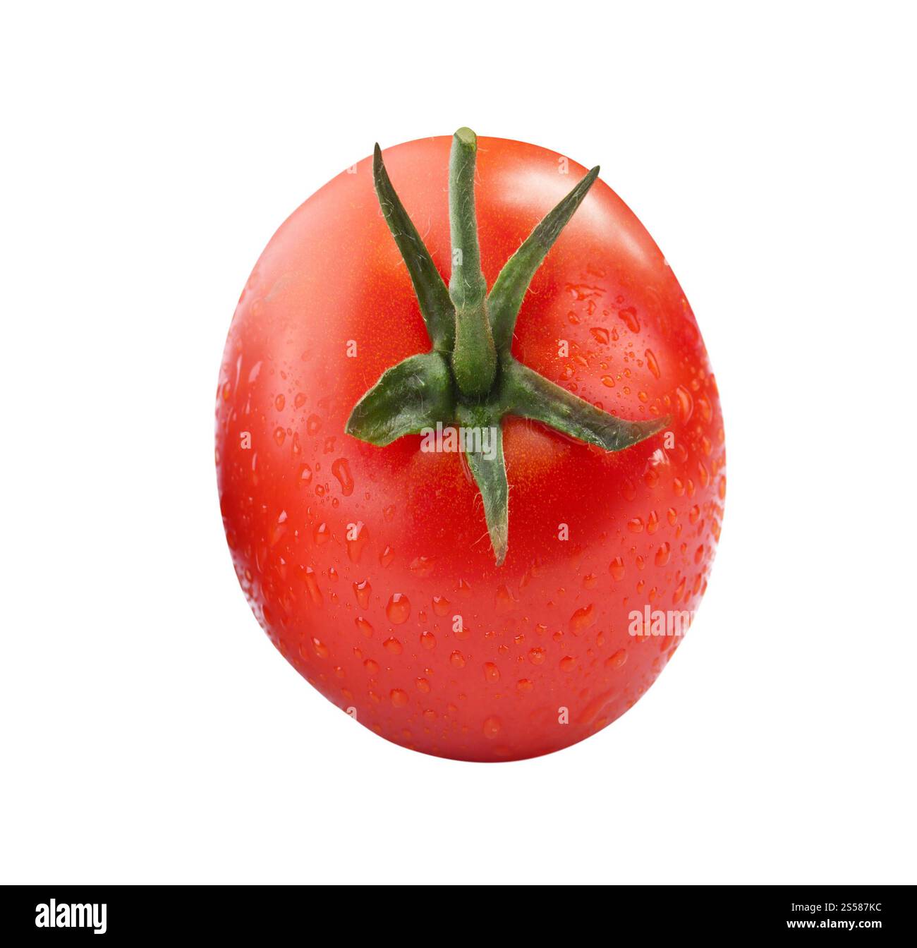 Pomodoro rosso fresco isolato Foto Stock