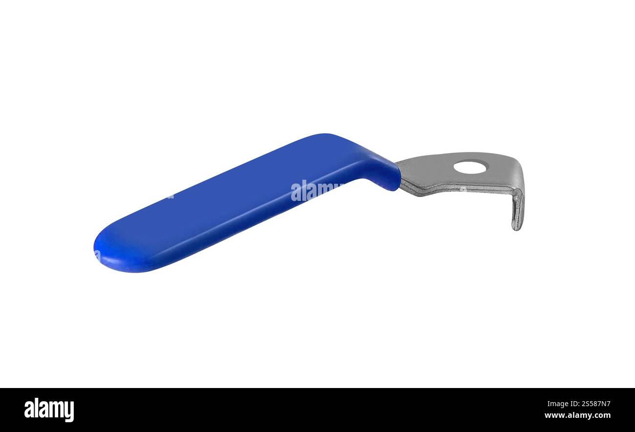 Valvola acqua isolate su uno sfondo bianco. Foto Stock