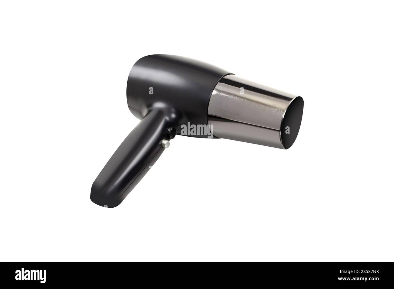 Asciugacapelli isolato su bianco Foto Stock