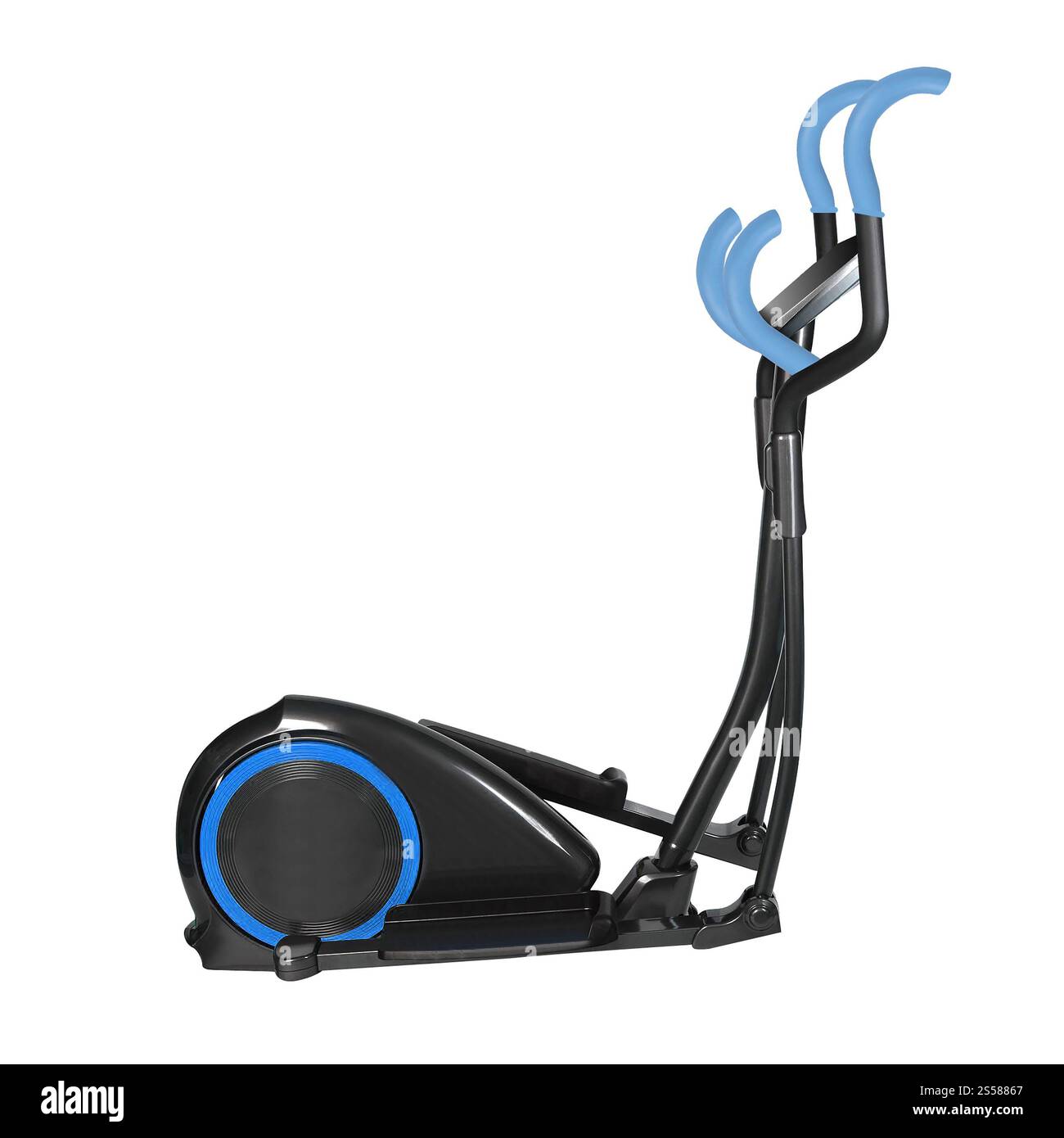 cross trainer ellittico isolato su sfondo bianco Foto Stock