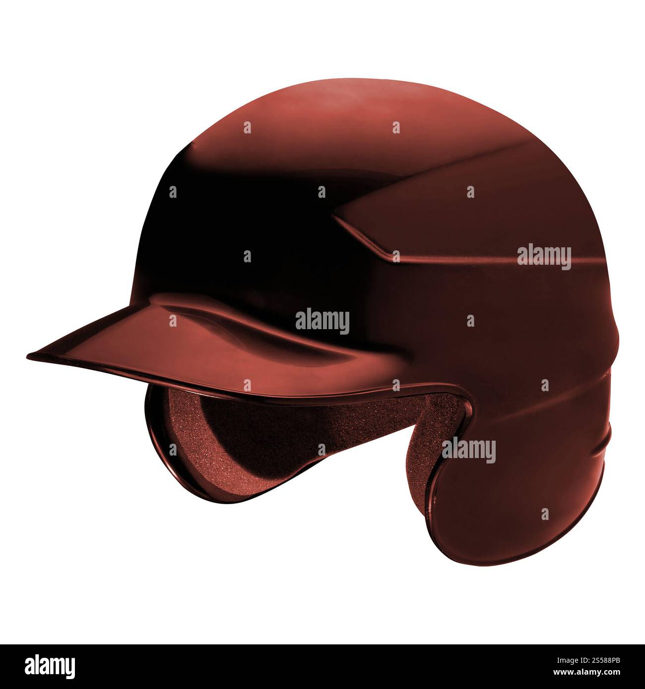 Casco classico da baseball nero Foto Stock