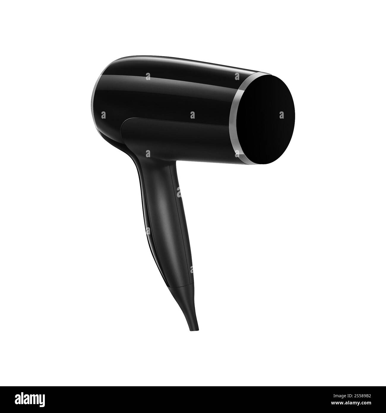 Asciugacapelli isolato su bianco Foto Stock