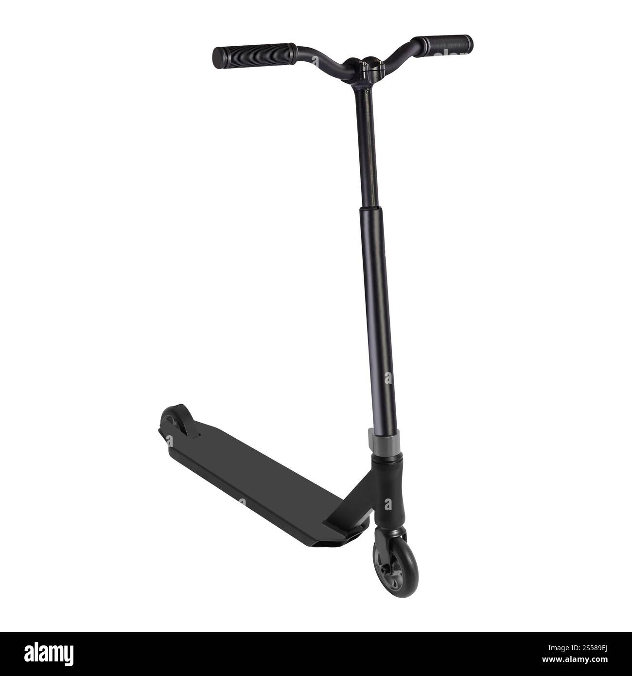 Calci Scooter. Isolato su sfondo bianco Foto Stock