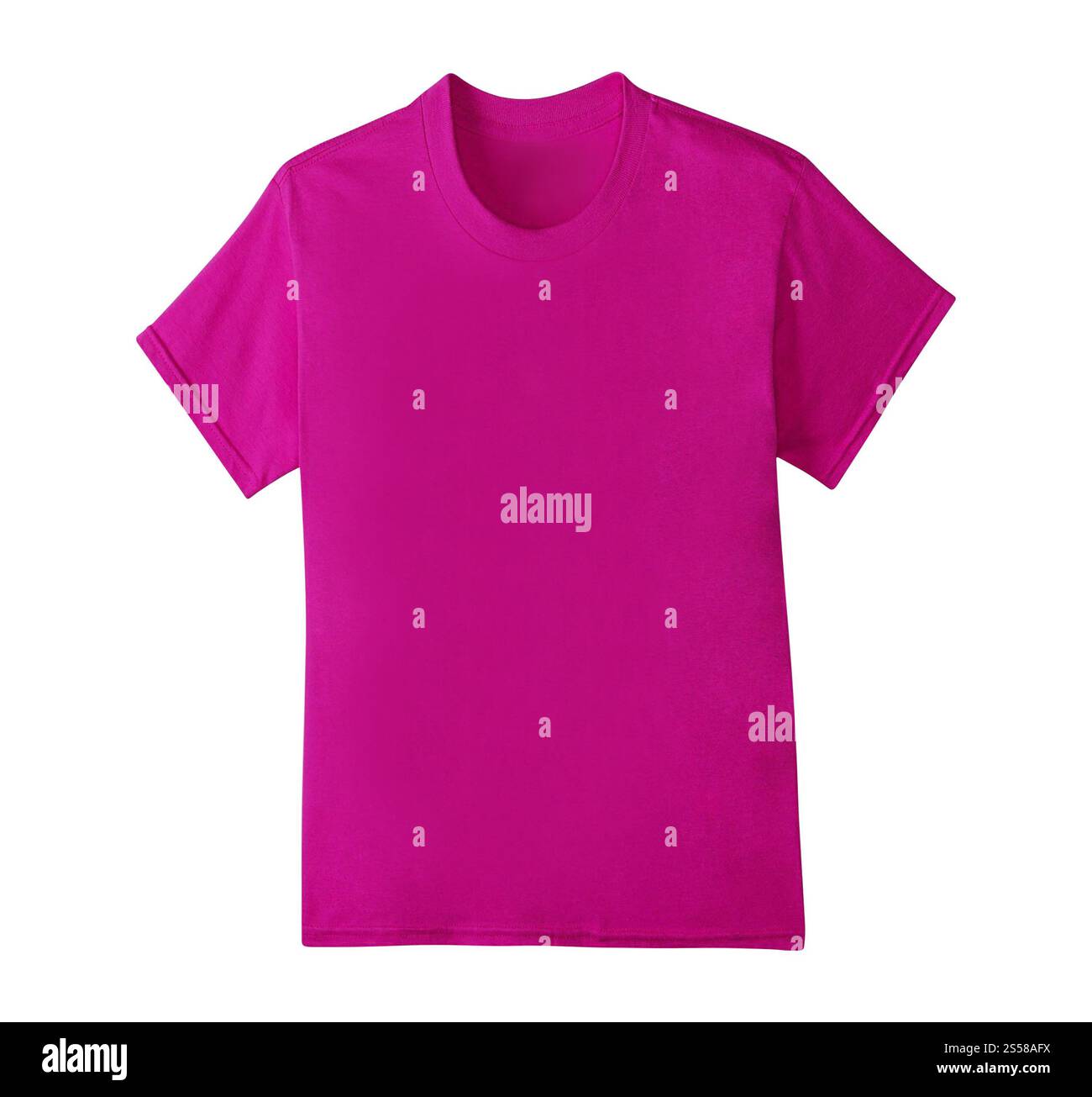 T-shirt viola isolata Foto Stock