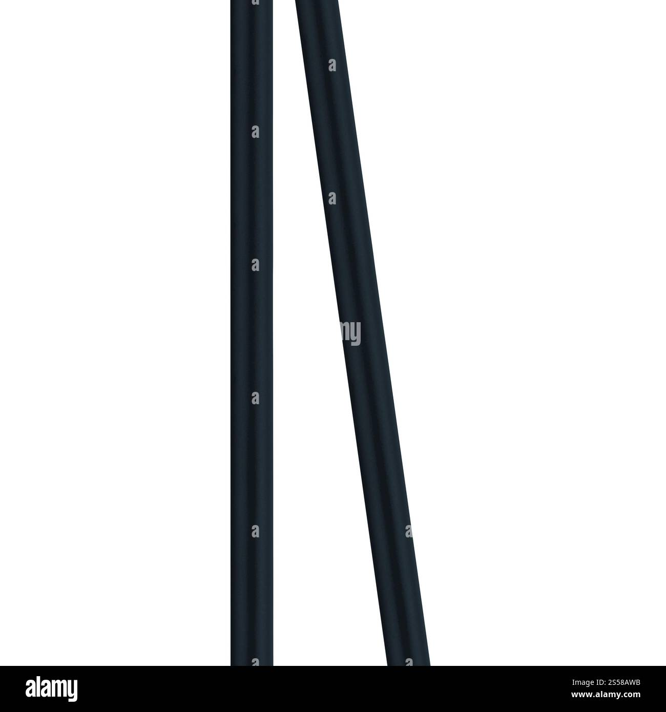 tubi in plastica isolati su bianco Foto Stock