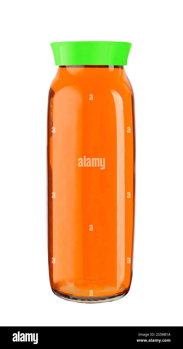 Bicchiere di succo isolato su bianco Foto Stock