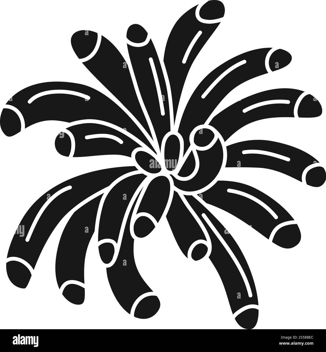 Icona del giardino succulento. Semplice illustrazione dell'icona vettoriale succulenta del giardino per il web design isolata su sfondo bianco. Icona del giardino succulenta, stile semplice Illustrazione Vettoriale