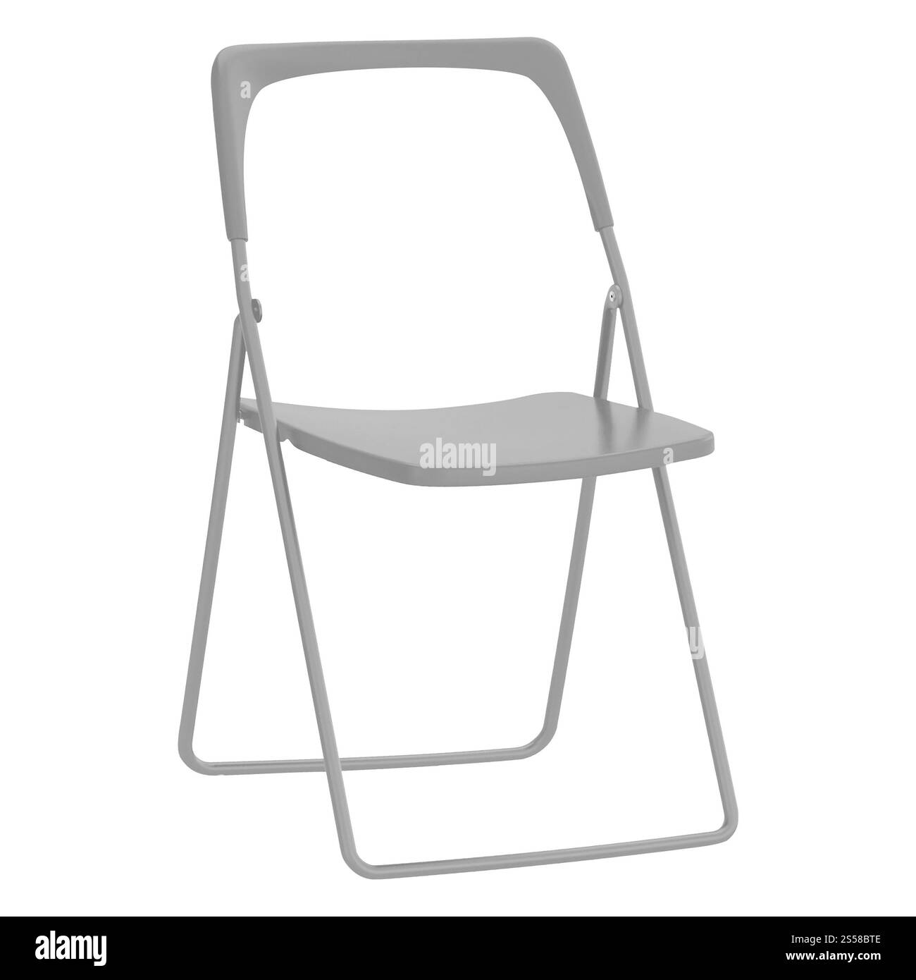 Sedia pieghevole isolato su bianco Foto Stock