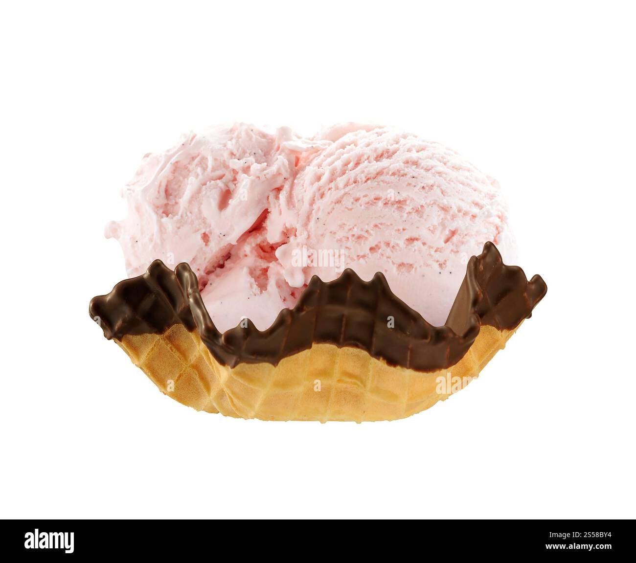gelato in un cestino Foto Stock