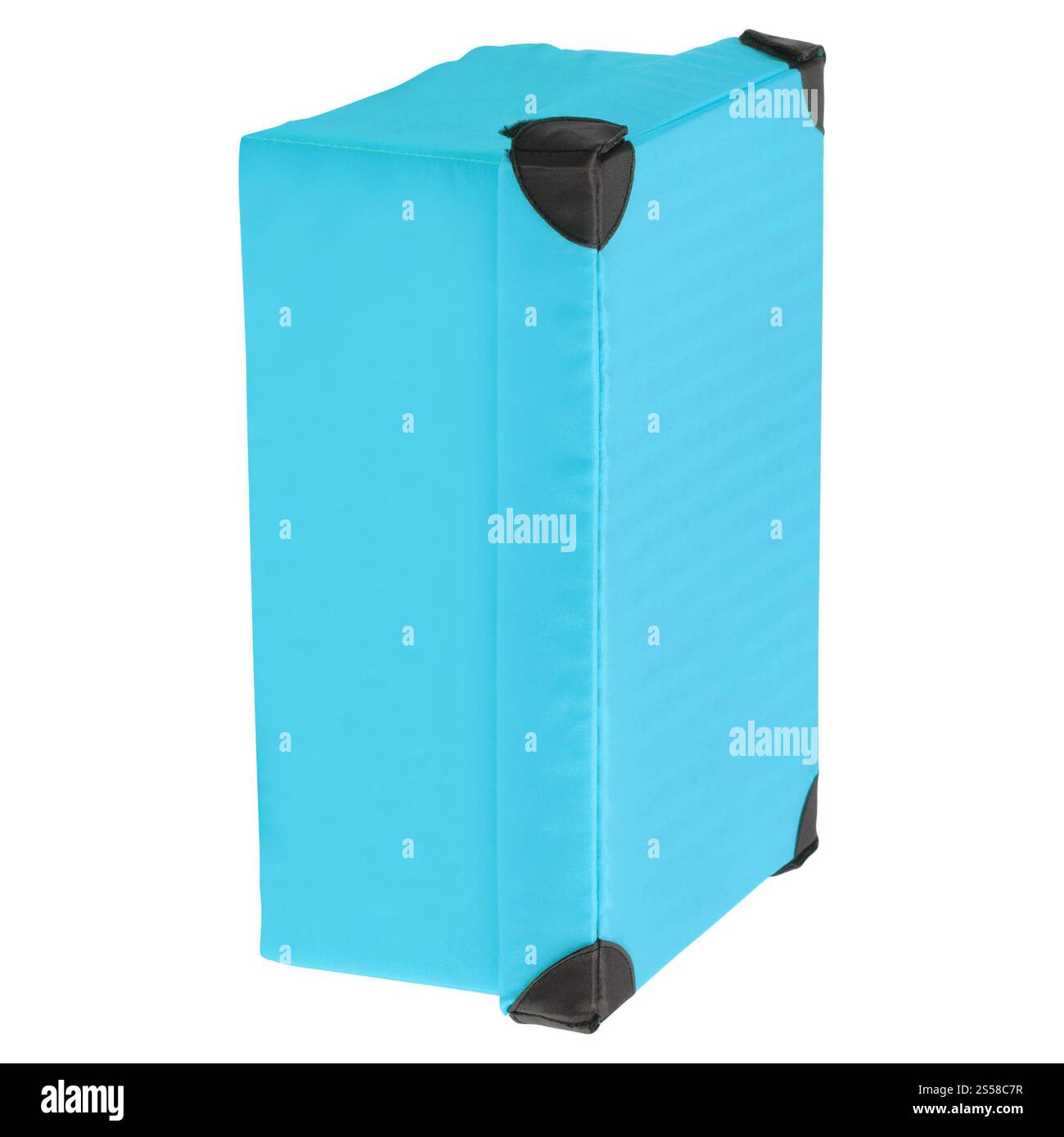 confezione regalo vuota blu Foto Stock