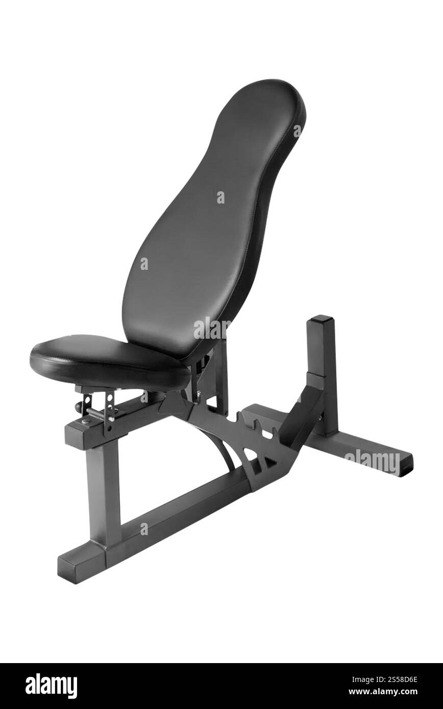 Pesi da banco isolati su bianco Foto Stock