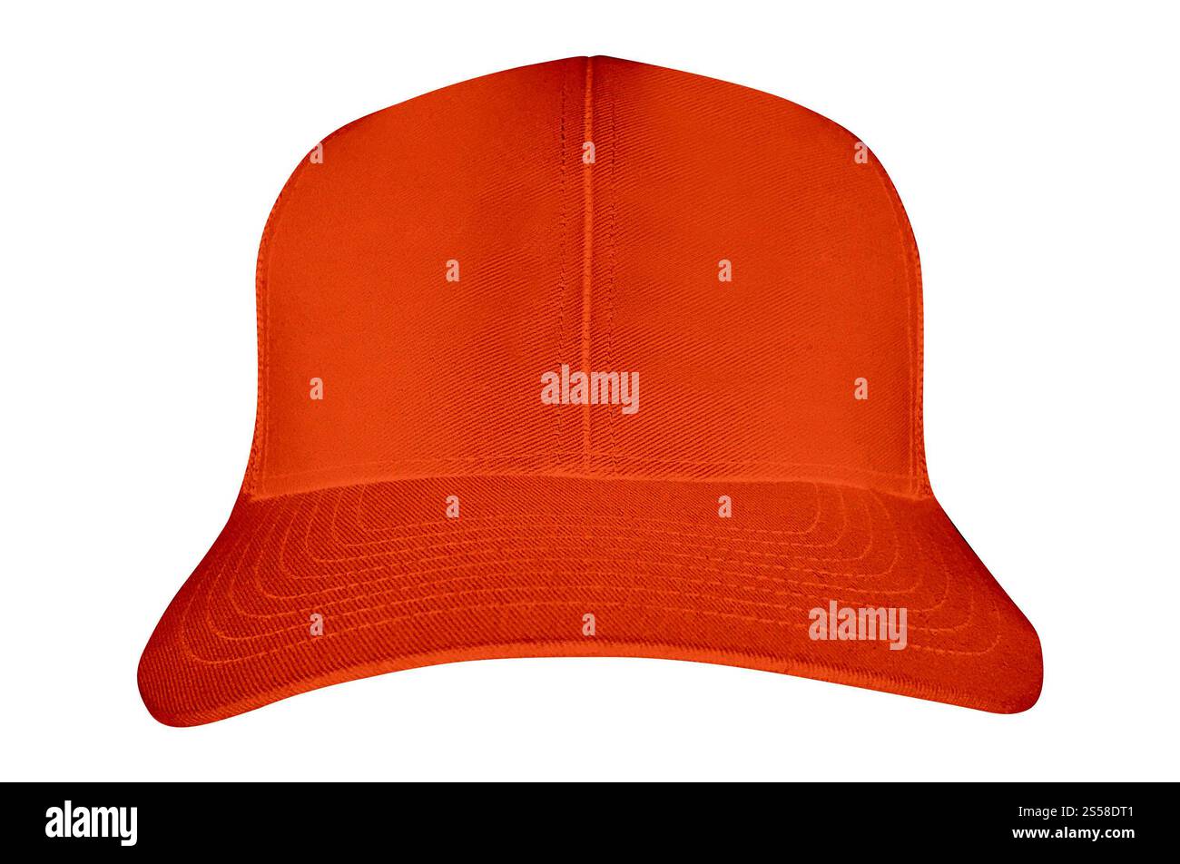 Cappuccio rosso isolato su bianco Foto Stock