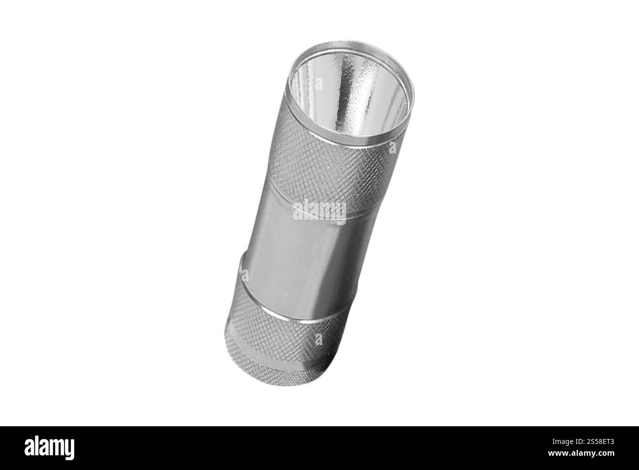 piccola torcia isolata su bianco Foto Stock