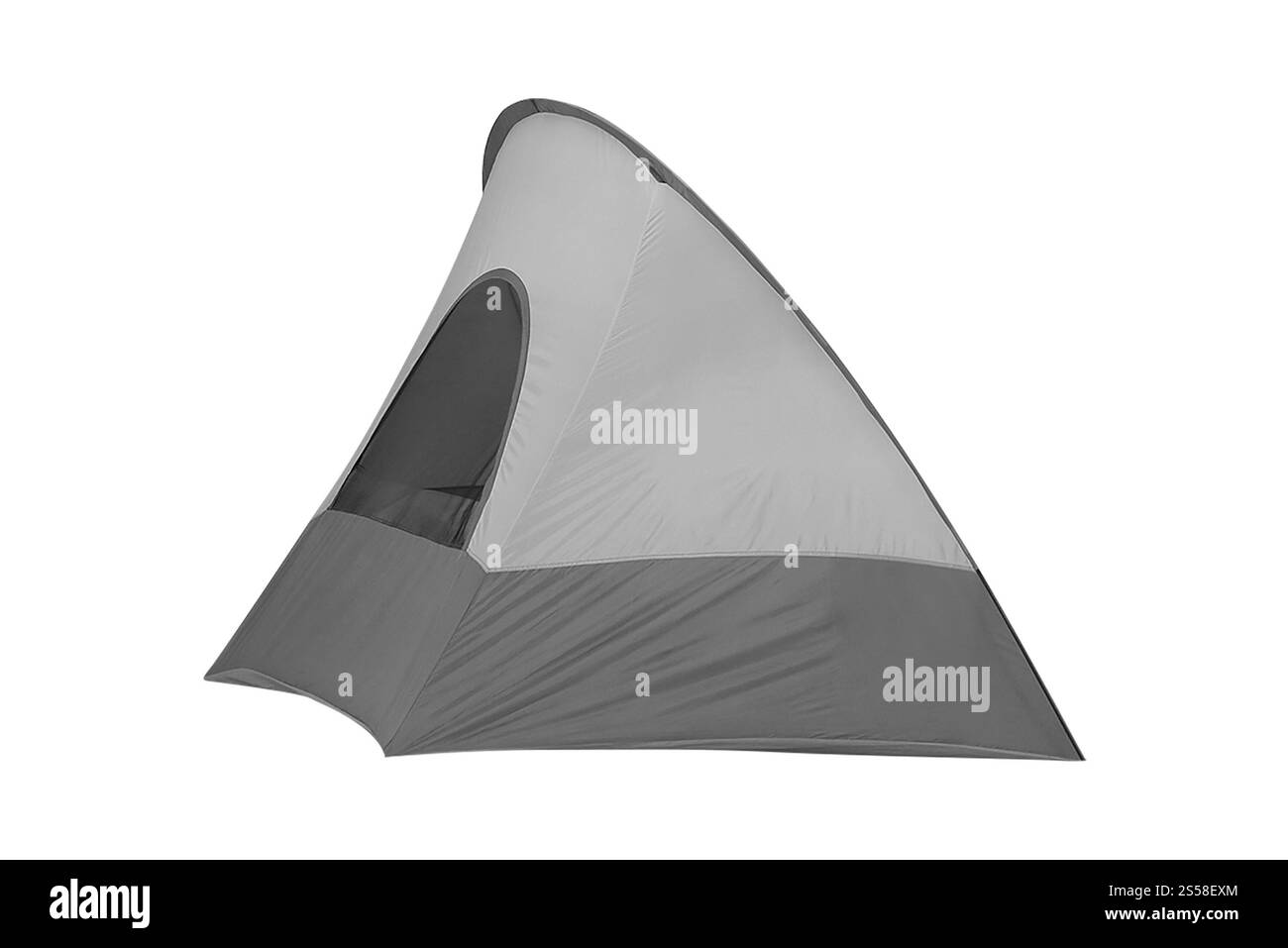 Tenda isolata su bianco Foto Stock