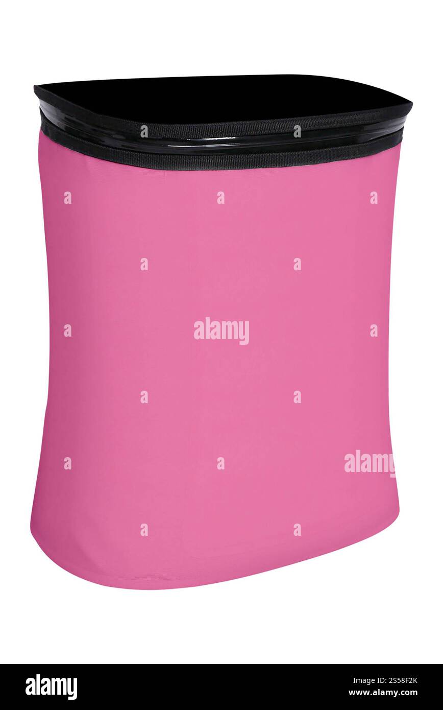 zaino viola isolato su bianco Foto Stock