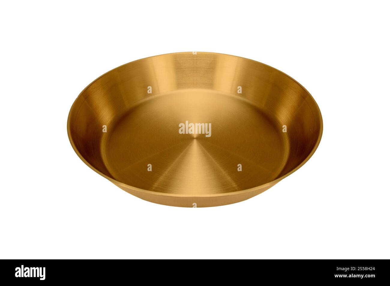 Piastra vintage isolata su sfondo bianco Foto Stock