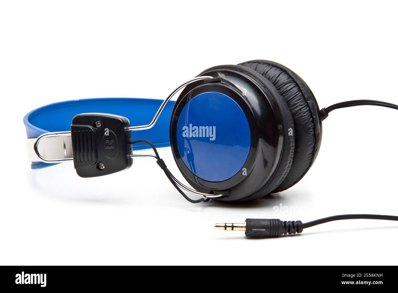 Auricolare isolato su sfondo bianco. Auricolari su sfondo bianco Foto Stock