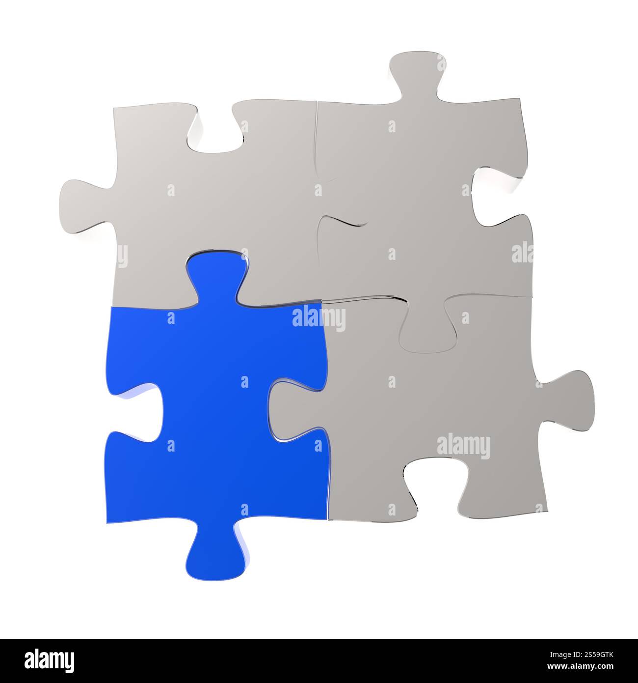 3d puzzle il partenariato come concetto Foto Stock