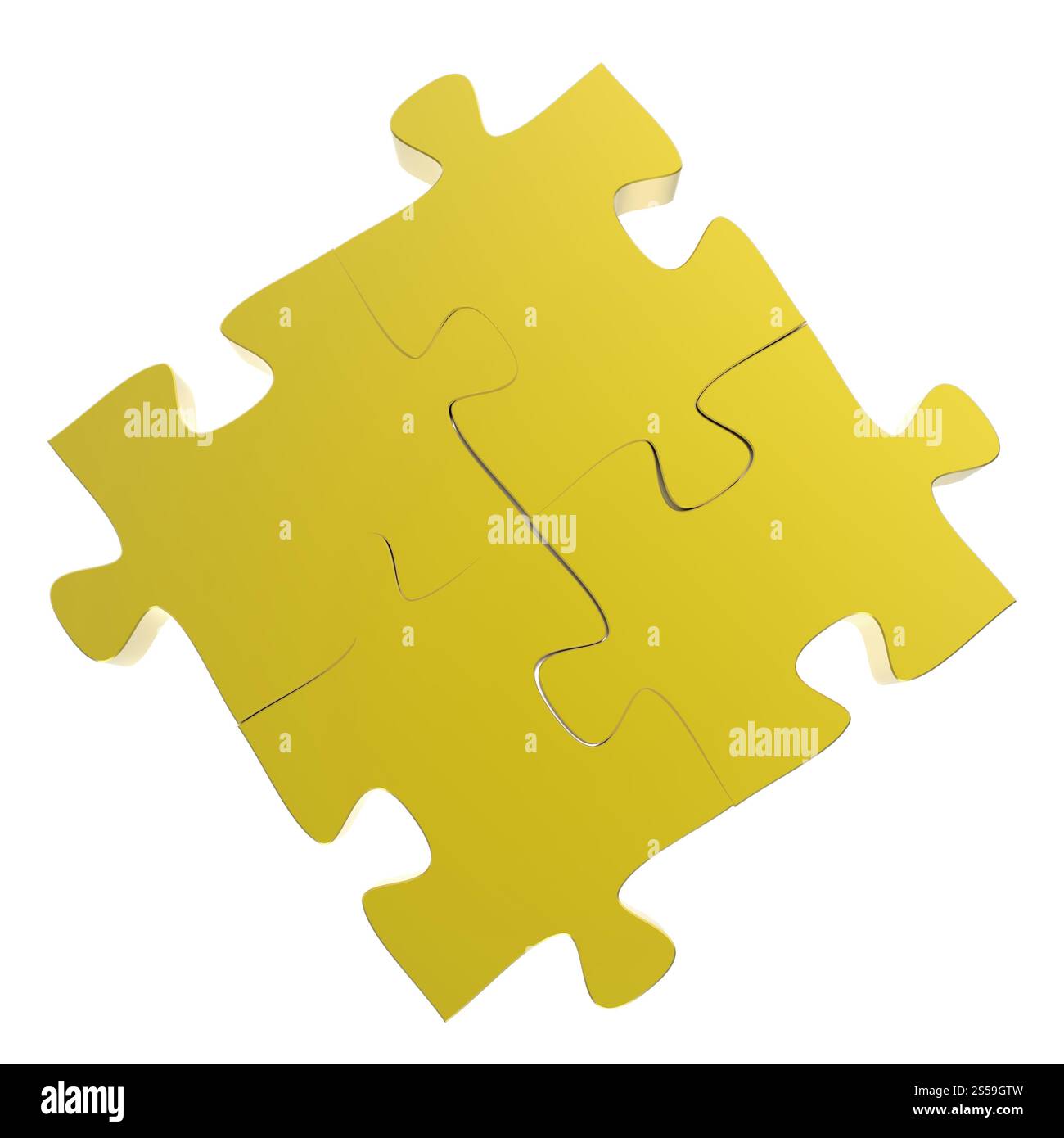 3d puzzle il partenariato come concetto Foto Stock