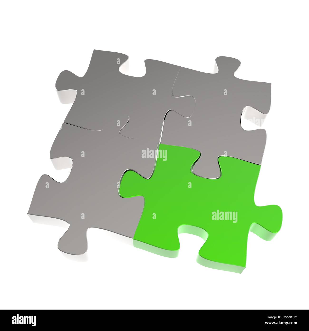 3d puzzle il partenariato come concetto Foto Stock