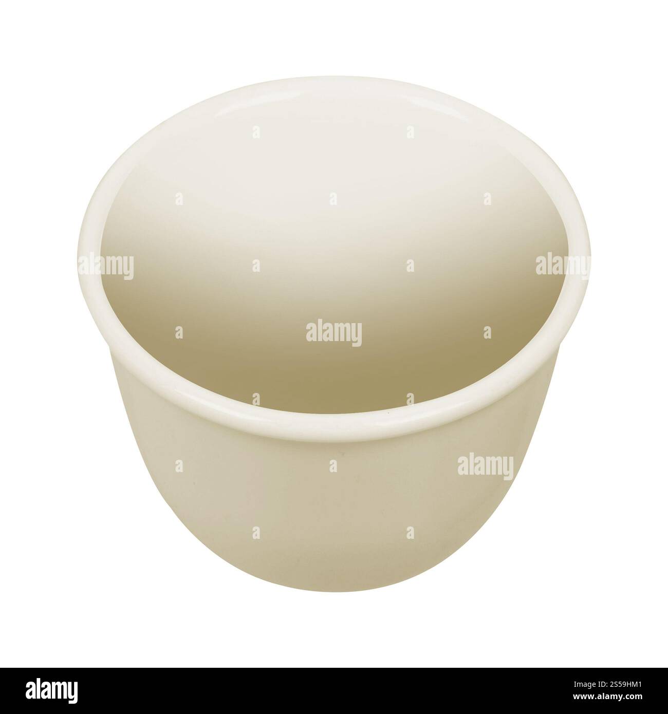 Svuotare il recipiente in porcellana isolato Foto Stock