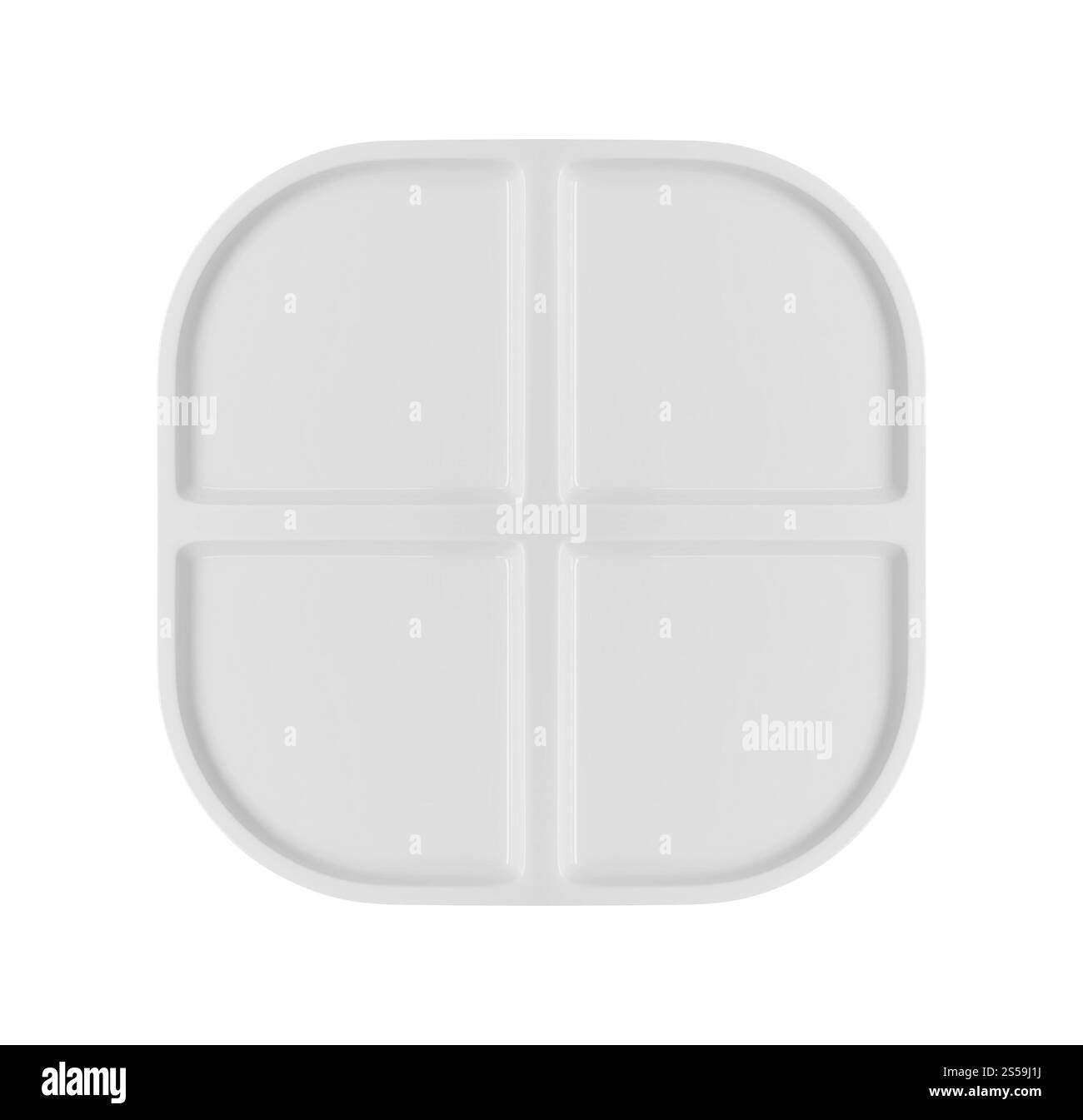 Vassoio da forno vuoto isolato su sfondo bianco Foto Stock