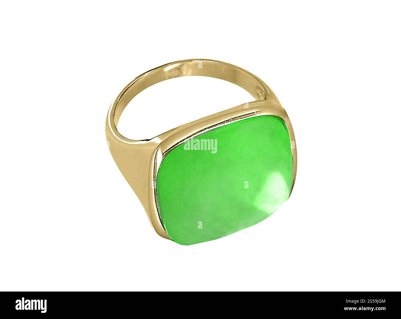 anello singolo isolato su sfondo bianco. anello singolo isolato Foto Stock