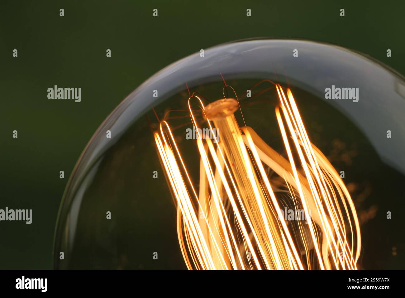 Close up vintage lampadina della luce come concetto creativo Foto Stock