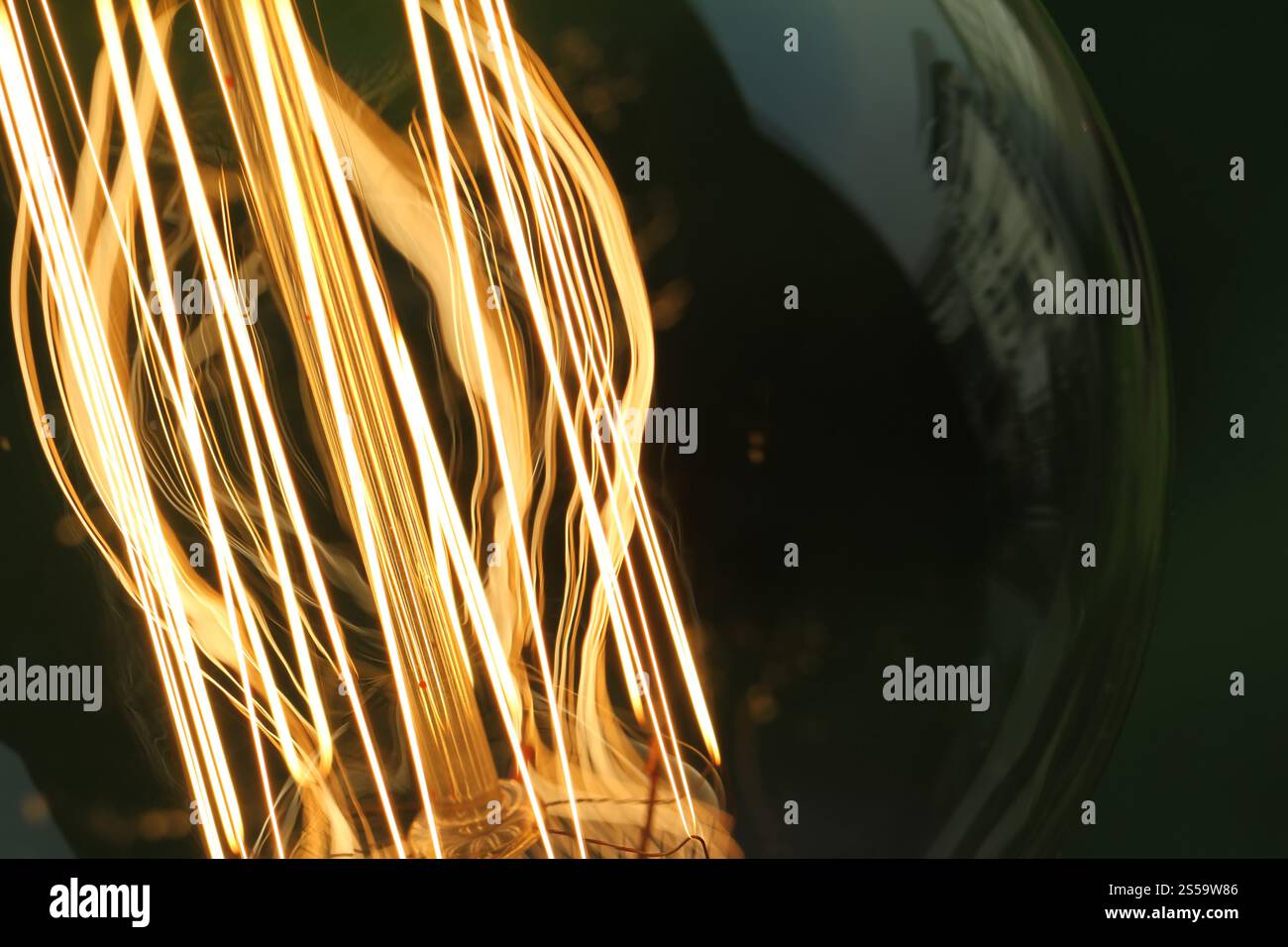 Close up vintage lampadina della luce come concetto creativo Foto Stock