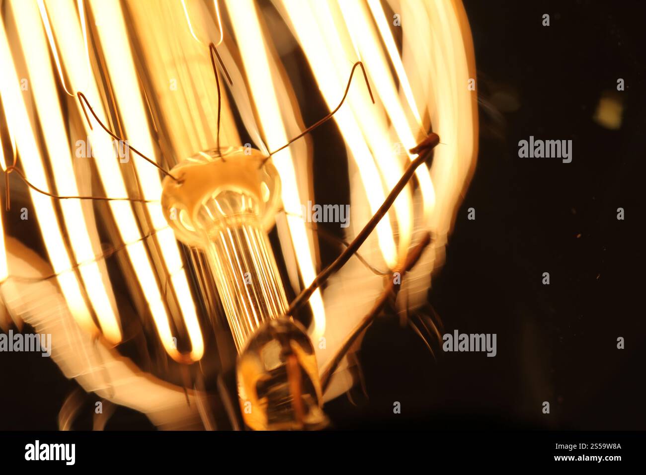 Close up vintage lampadina della luce come concetto creativo Foto Stock
