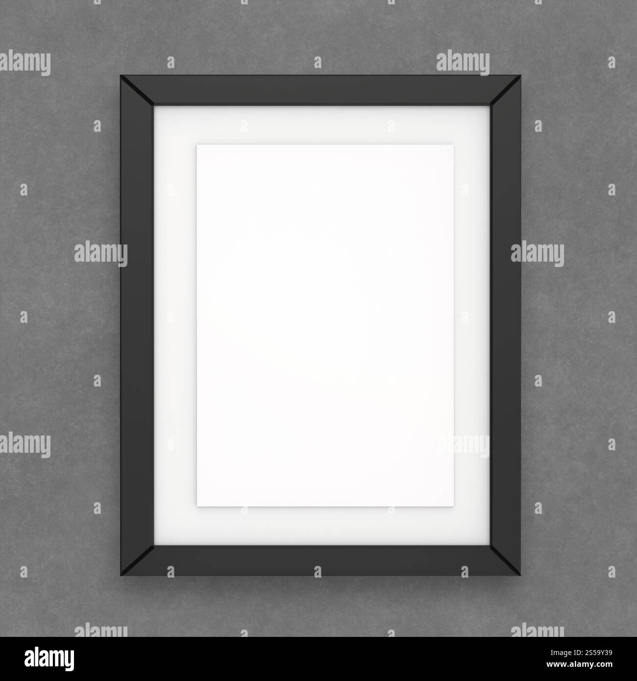 Moderno vuoto 3d frame su sfondo texture come concetto Foto Stock